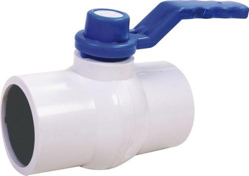 White ball valve with MS patti